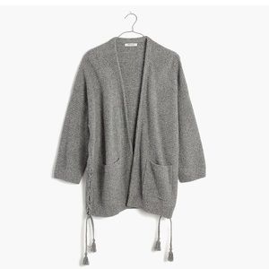 Madewell side-laced cardigan sweater sz L